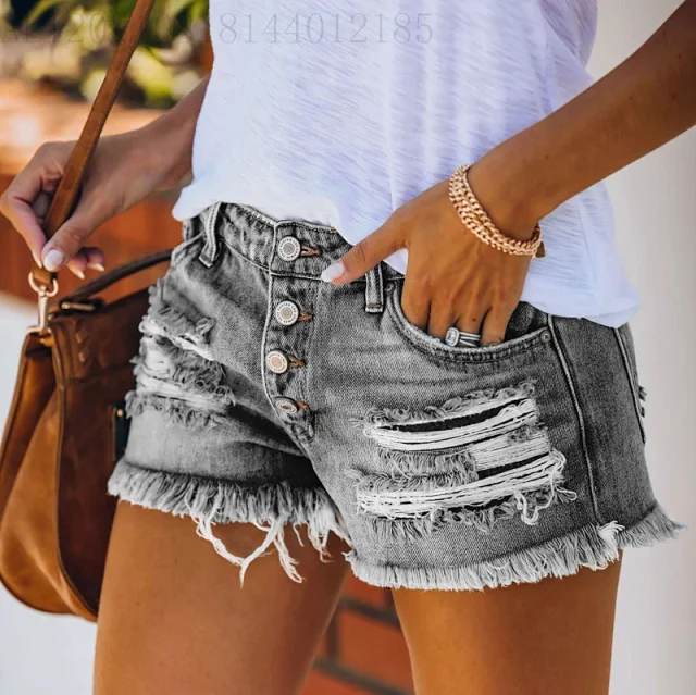 Hot Summer Denim Shorts for Women Detail