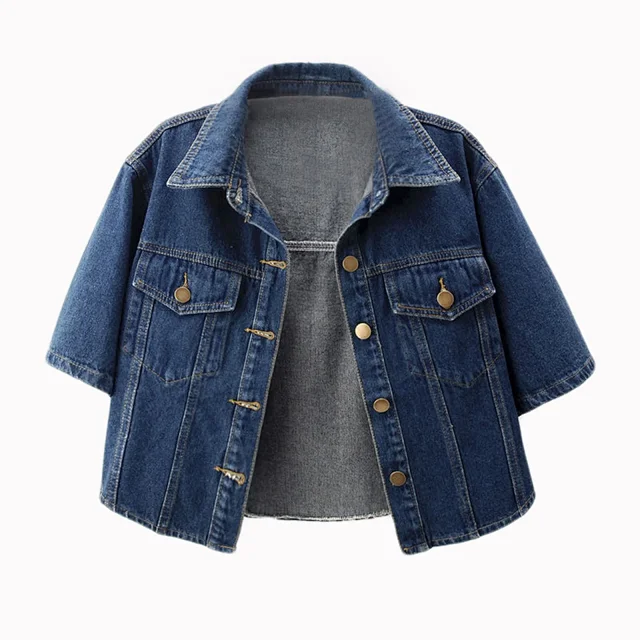 2025 Spring/Summer Women's Short Denim Jacket Detail