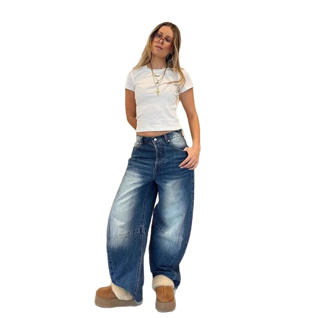2025 Retro Wide-Leg Jeans for Women