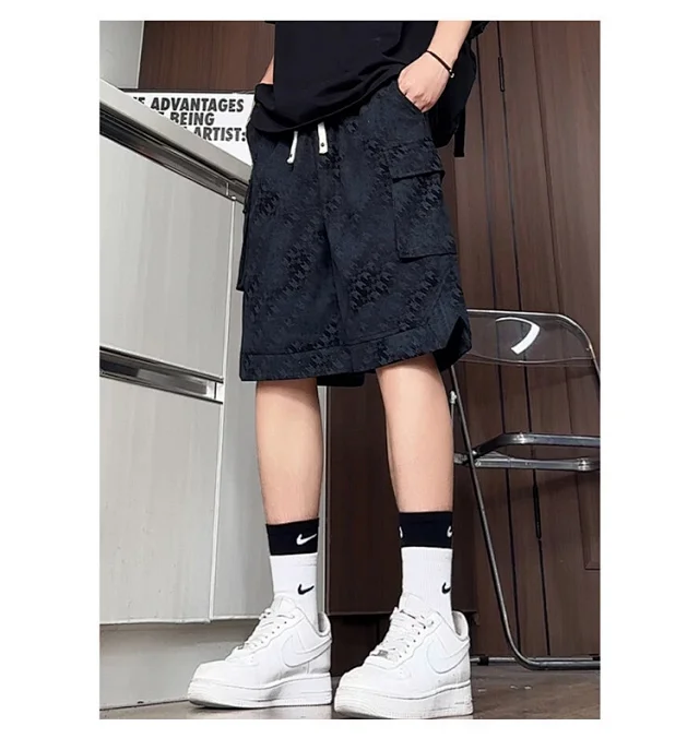 Men's Summer Printed Cargo Shorts Detail