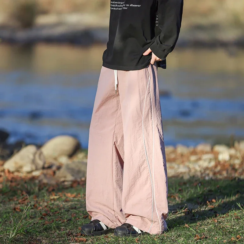 Men's Summer Casual Wide-Leg Parachute Pants
