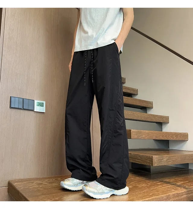 Men's Laser - Holed Quick - Dry Ice Silk Pants Detail