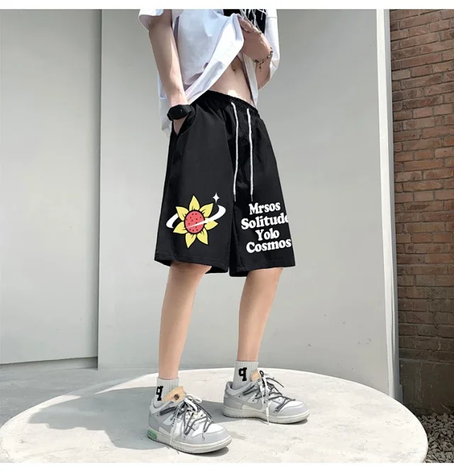 Men's 2025 Summer New Casual Denim Shorts Detail