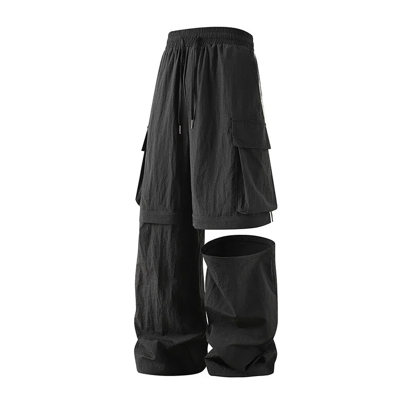 Men's Summer Detachable Parachute Cargo Shorts