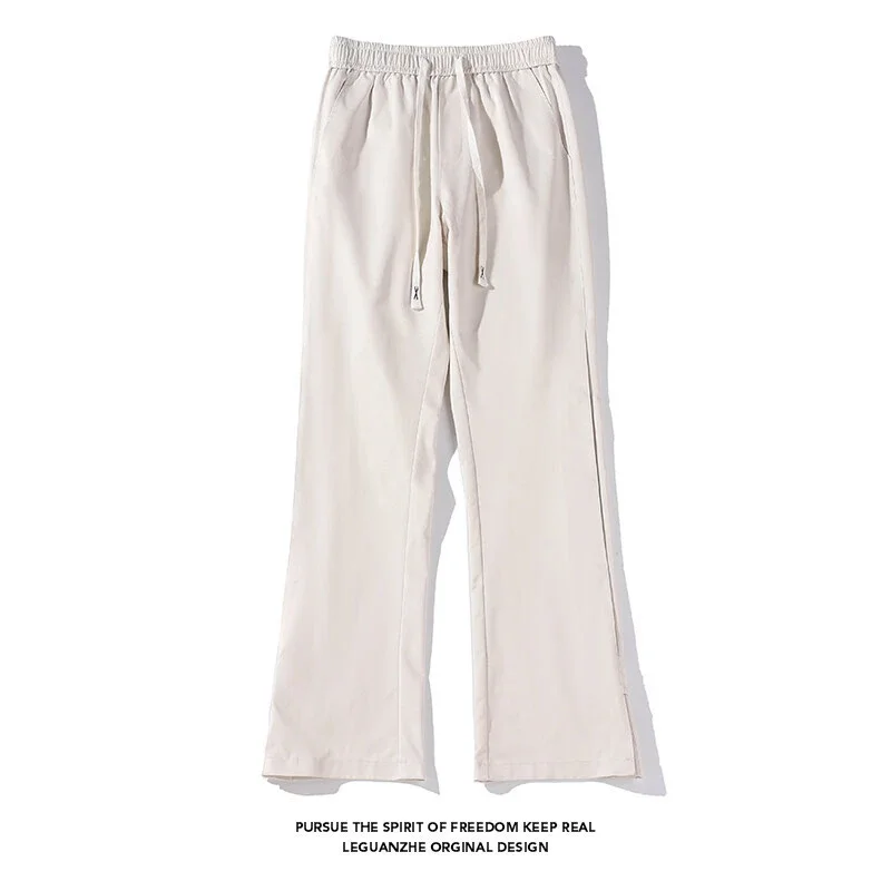 Korean Style Men's Micro Flare Cargo Pants