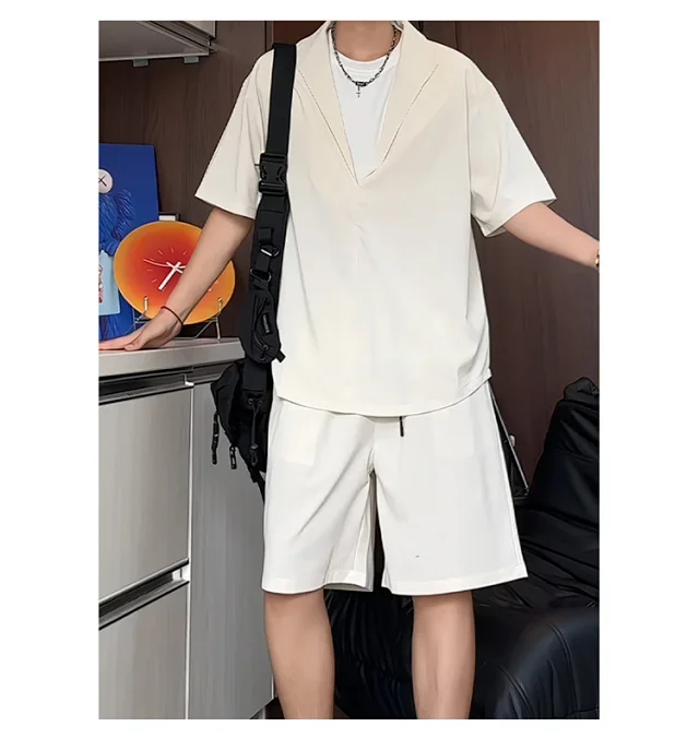 Men's Summer Ice Silk 2-in-1 Set Detail