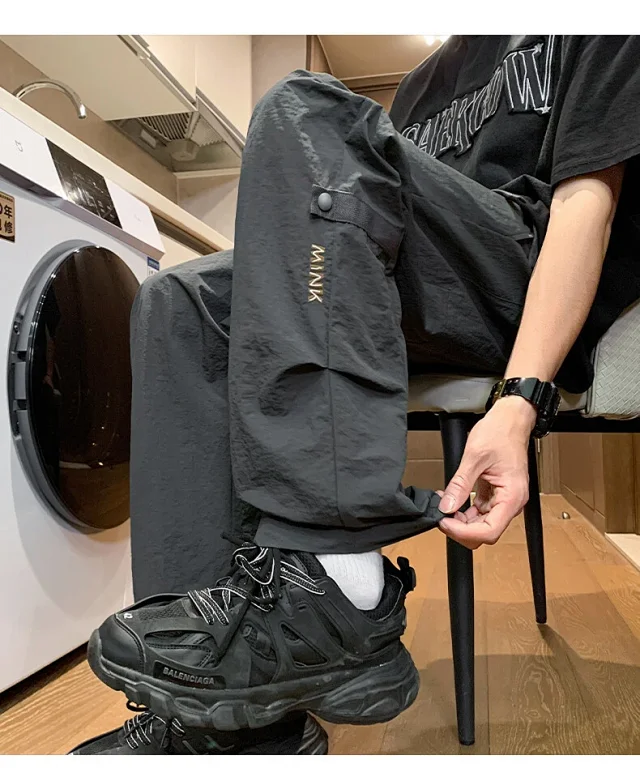 Men's Summer Retro Work Pants Detail
