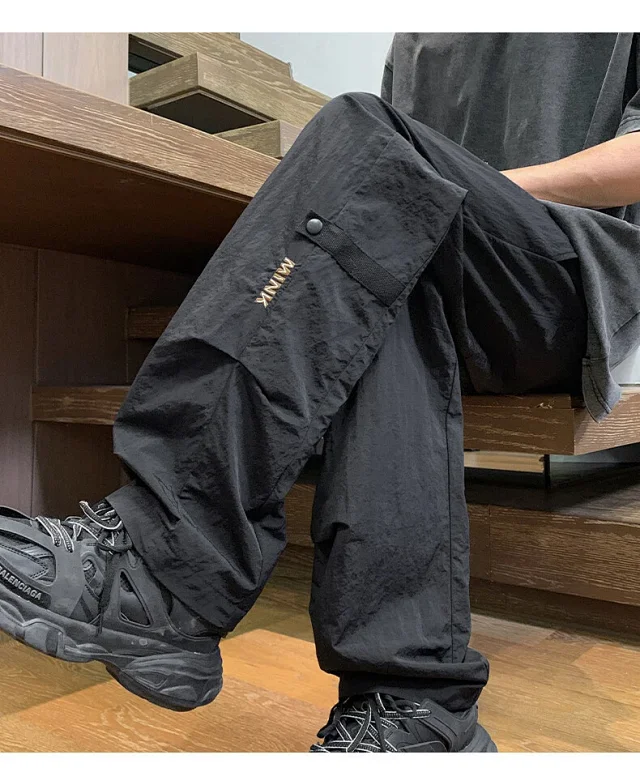 Men's Summer Retro Work Pants Detail