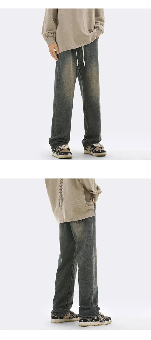 Men's Oversize Fleece Jeans Detail