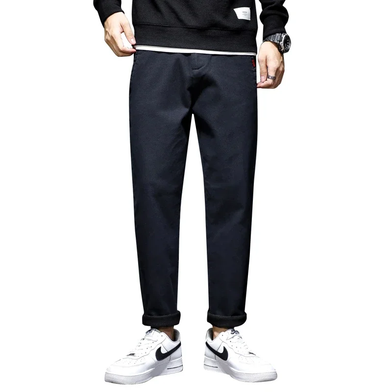 Men's Winter Warm Slim Straight Pants