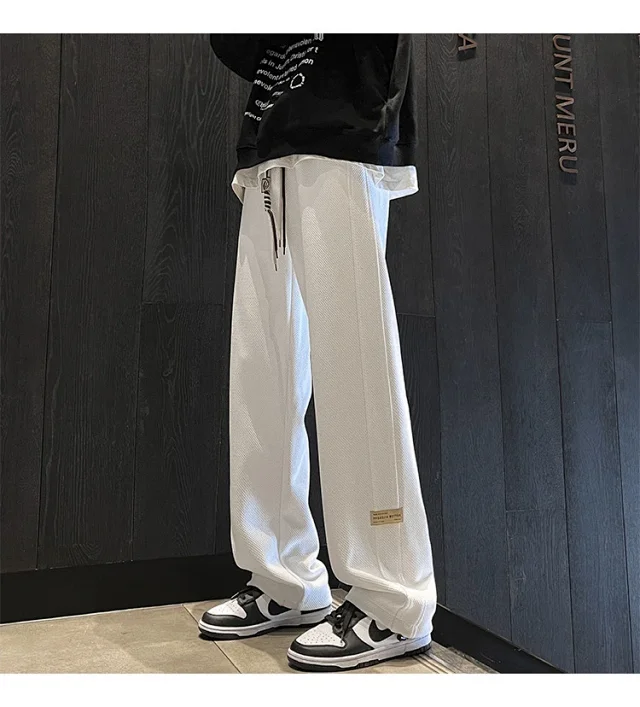 Men's Retro Oversize Wide-Leg Pants Detail