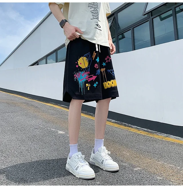 Men's Foam Print Sport Shorts Detail
