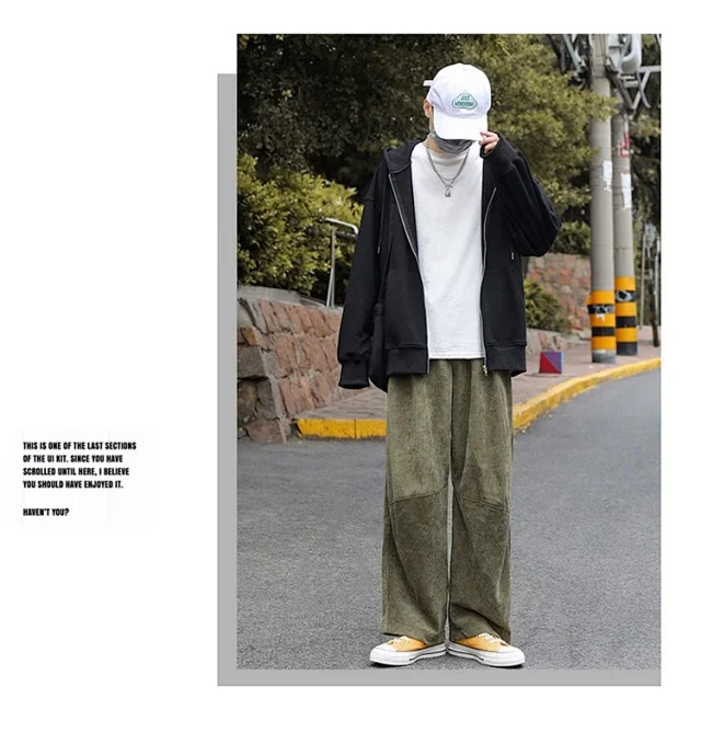 Corduroy Cityboy Work Pants Detail