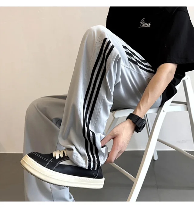 Men's 2025 Summer Straight Casual Pants Detail