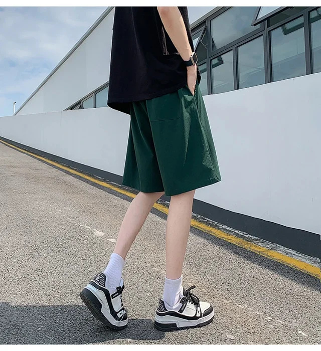 2025 Summer Men's Ice Silk Shorts Detail