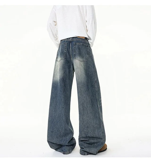 Men's Retro Long Jeans Detail