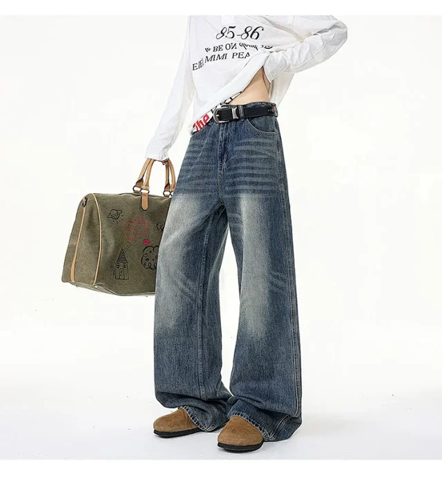 Men's Retro Long Jeans Detail