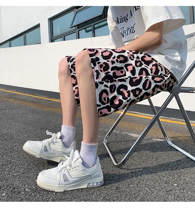 Men's Leopard Beach Shorts Detail