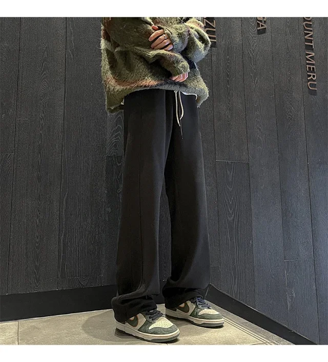 Men's Retro Oversize Wide-Leg Pants Detail