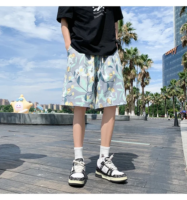 Men's Beach Shorts Swim Trunks Detail