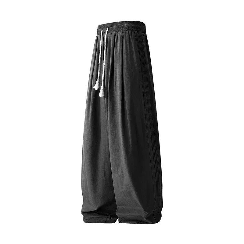 Japanese Loose Cotton Pants for Men
