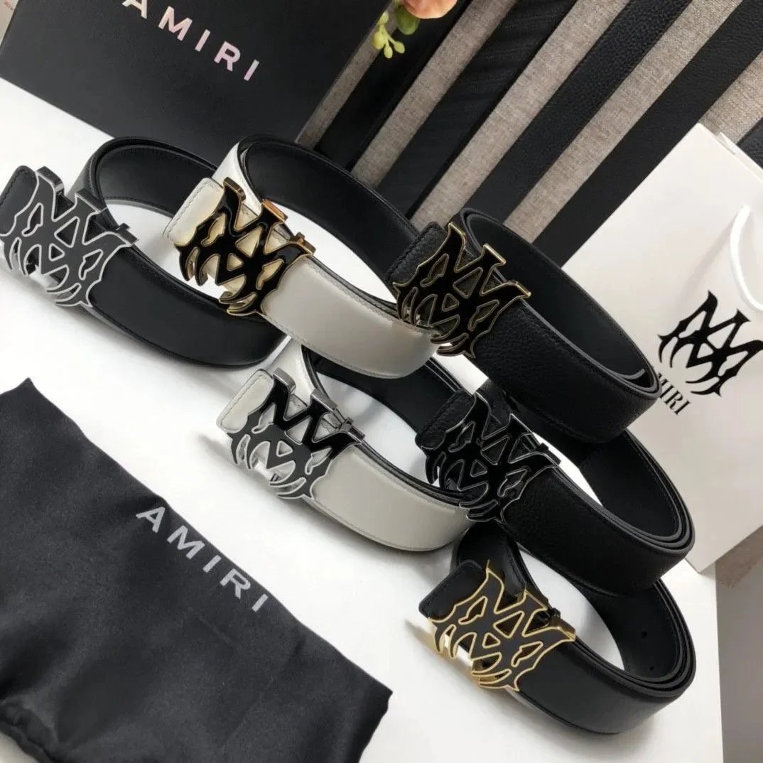 Black Flat Grain with Silver Buckle (Includes Original Label Small Gift Box and Punch Pin)