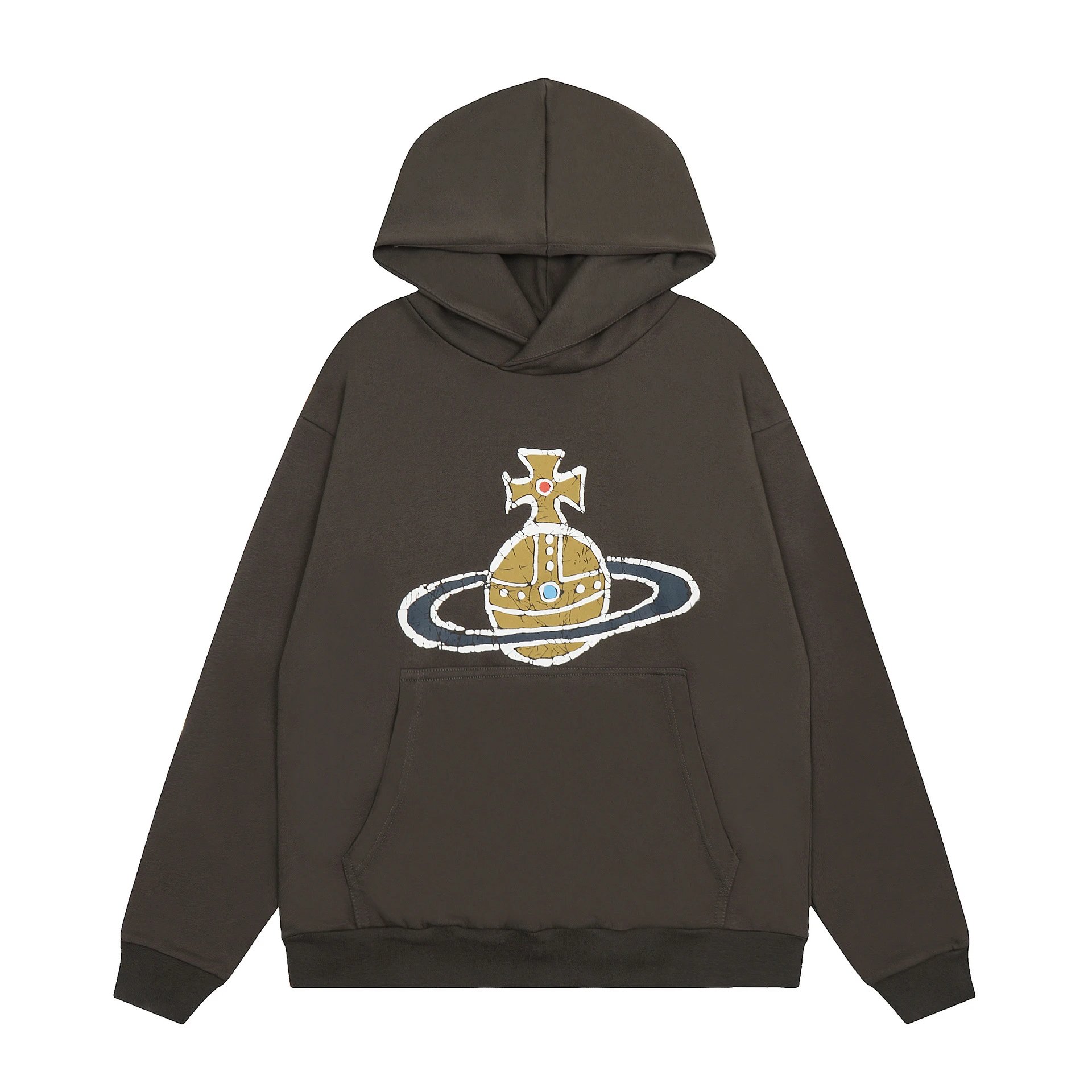 VIVI Printed Embroidered Hooded Sweatshirt photo 3