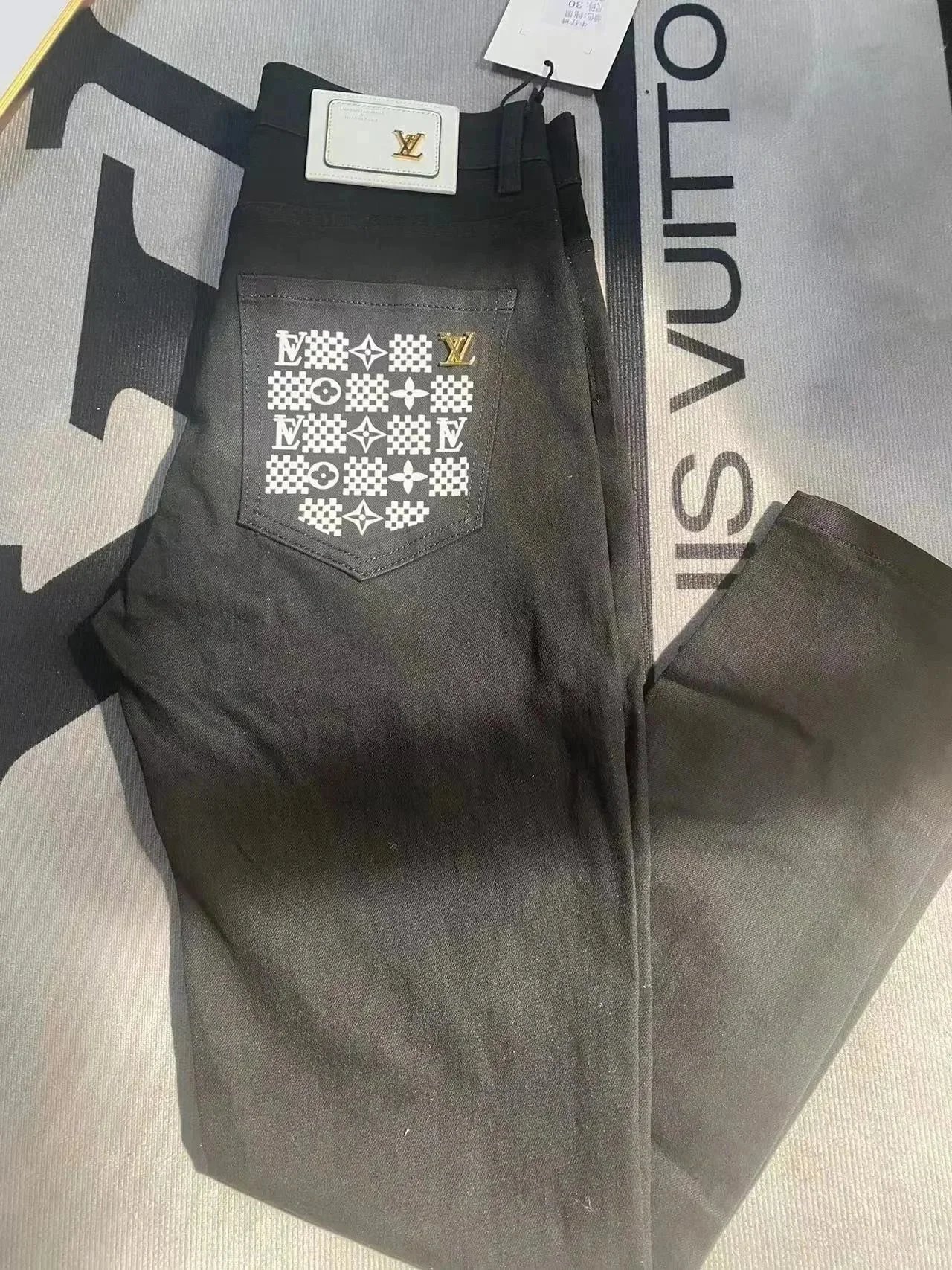 Louis Vuitton Jeans Monogram Pocket Design image 4
