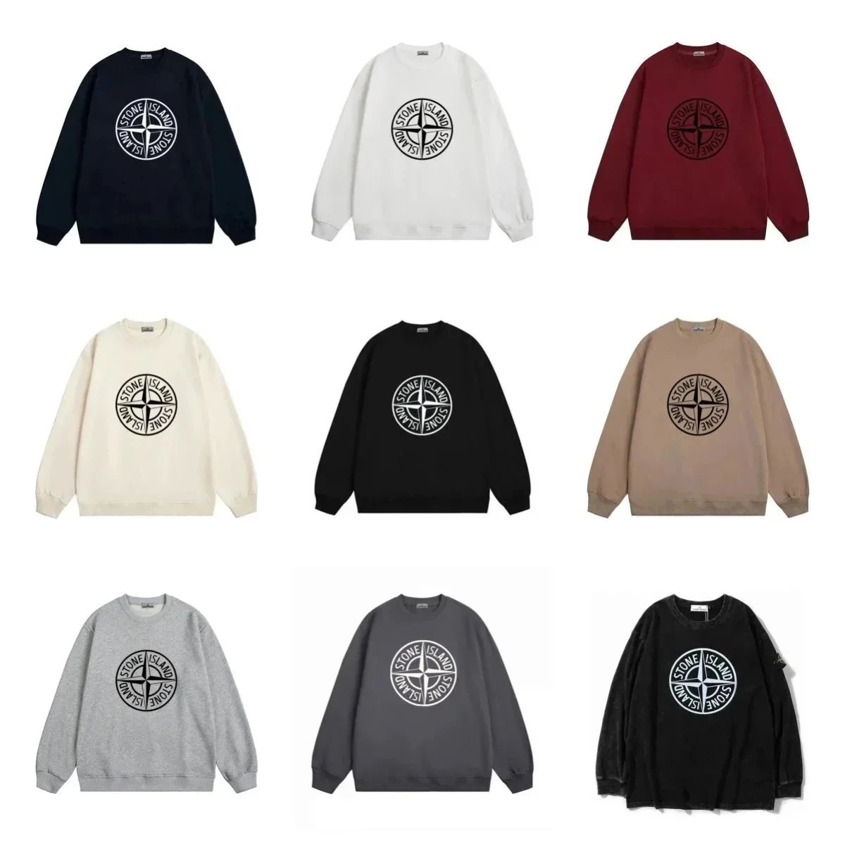 Stone Island Compass Logo Crewneck Sweatshirt [9 styles]