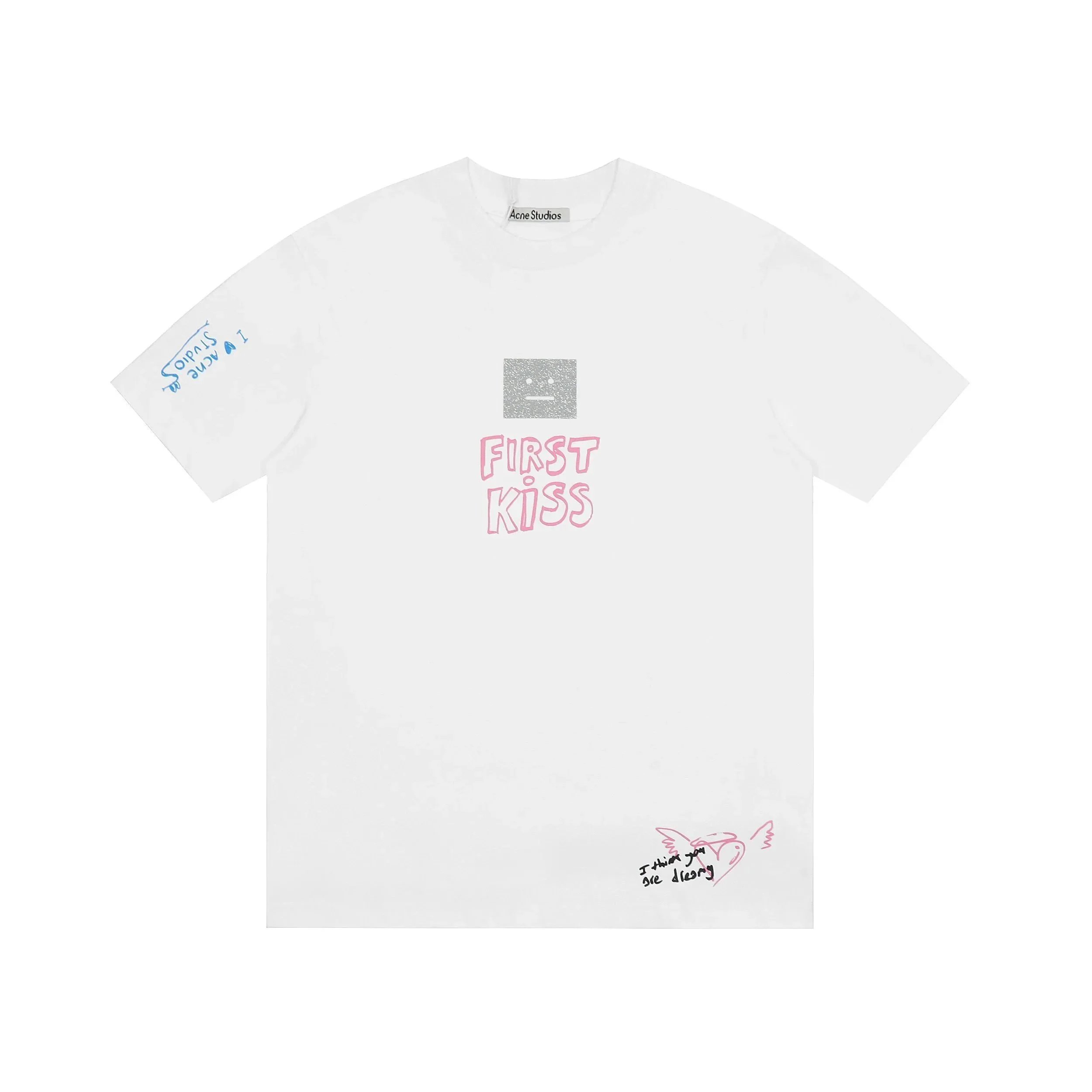 Acne Studios T-Shirts Assorted graphic and striped crew-neck styles — 7