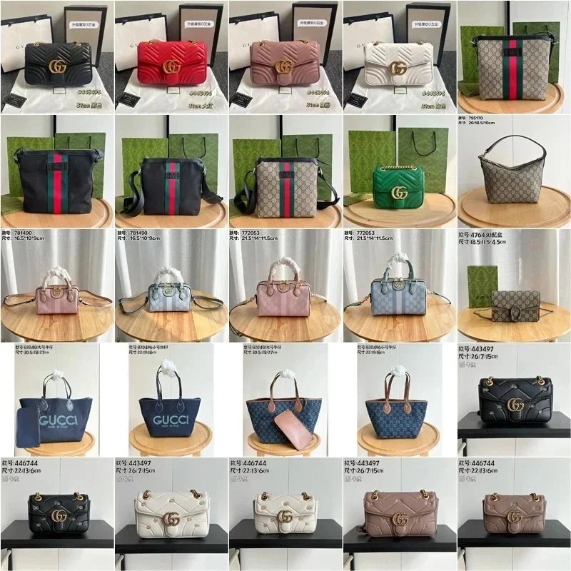 Gucci GG Marmont, Ophidia, and Supreme Canvas Bags [40 styles]