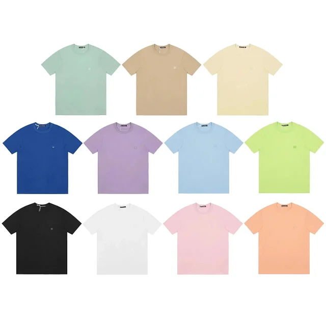 Acne Studios T-Shirts Face Patch Oversized T-Shirt product detail image 1