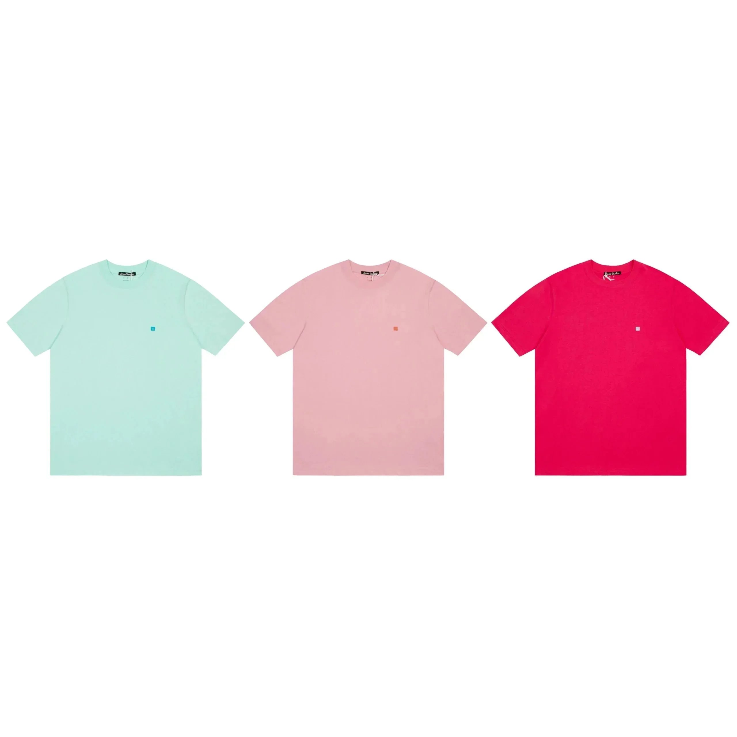 Acne Studios T-Shirts Face Patch Oversized T-Shirt image 2