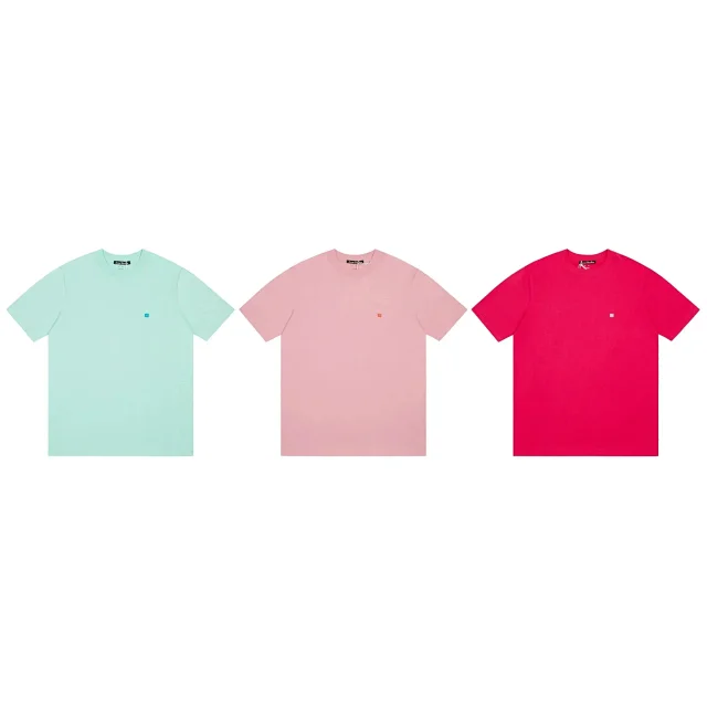 Acne Studios T-Shirts Face Patch Oversized T-Shirt product detail image 2