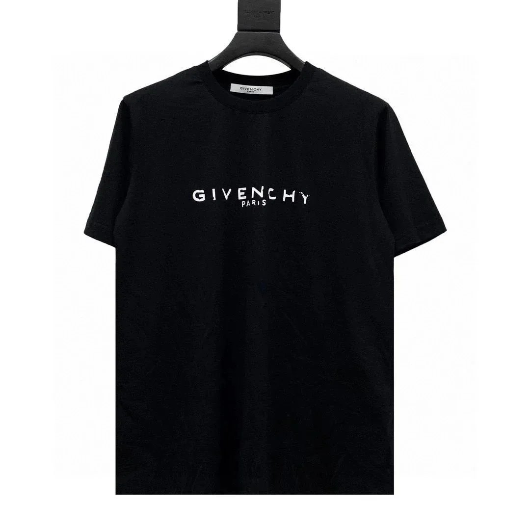 Givenchy T-Shirts Short-Sleeve Crewneck Logo T-Shirt — 17