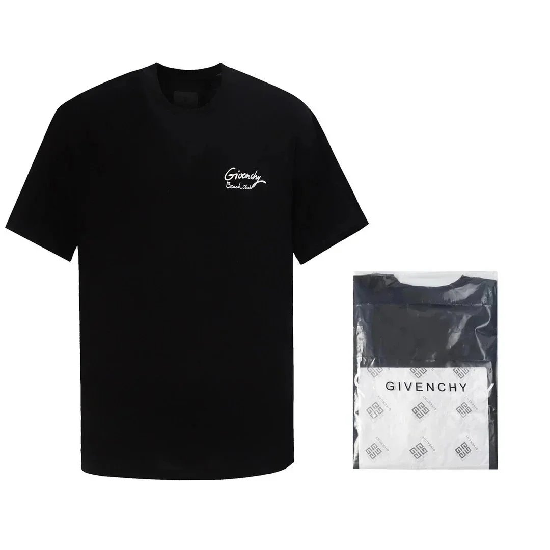 Givenchy T-Shirts Short-Sleeve Crewneck Logo T-Shirt — 32
