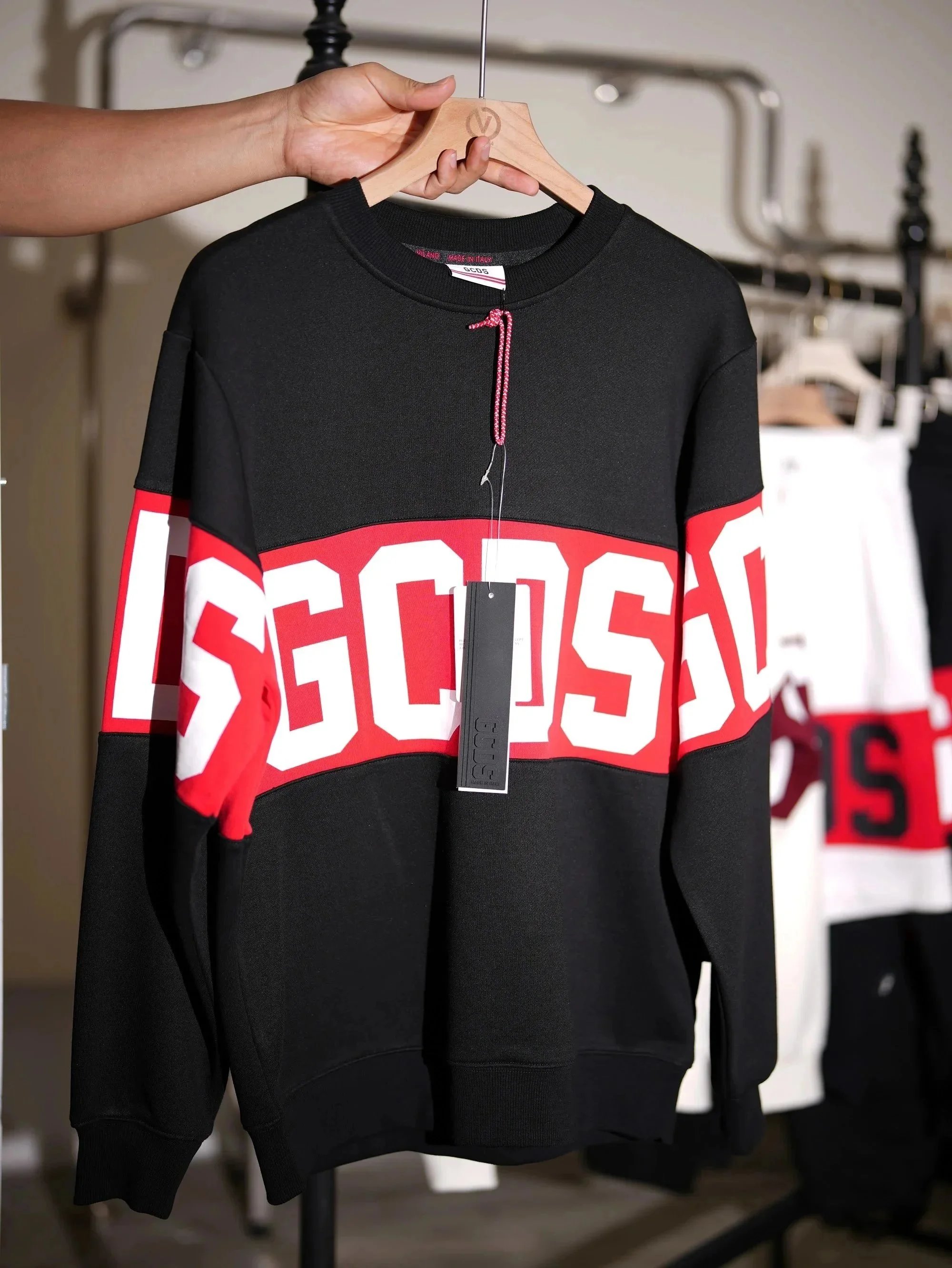GCDS Hoodies & Sweatshirts Logo Colorblock Crewneck Sweatshirt — 28