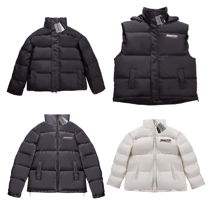Balenciaga Triple S Logo Puffer Jacket