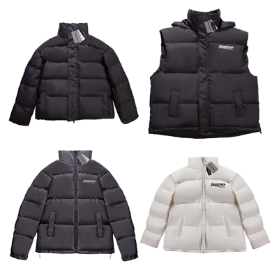 Balenciaga Triple S Logo Puffer Jacket