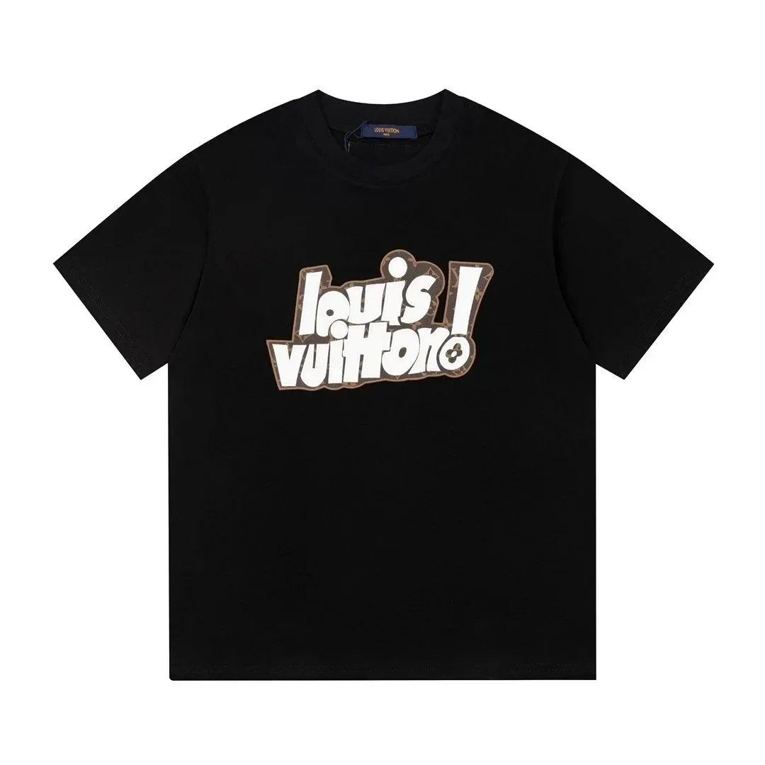 Louis Vuitton T-Shirts Short-Sleeve Logo Graphic image 2