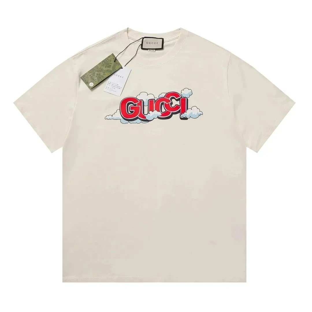 Gucci T-Shirts Short-Sleeve Logo Graphic image 6