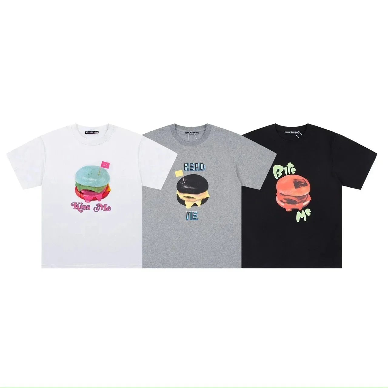 Acne Studios T-Shirts Assorted graphic and striped crew-neck styles image 9