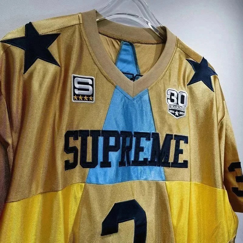 Supreme Football Jerseys Number 3 Star Graphic Jersey image 14