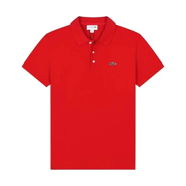 Lacoste Shirts Short-sleeve polo shirt with crocodile chest patch product detail image 8