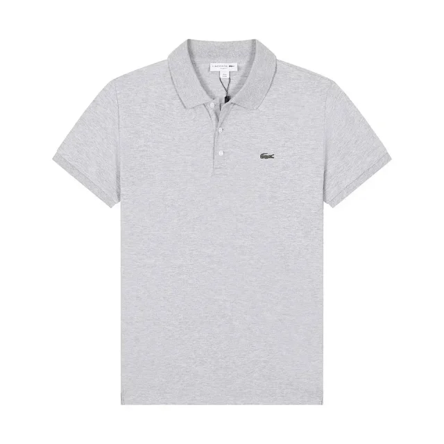 Lacoste Shirts Short-sleeve polo shirt with crocodile chest patch product detail image 6