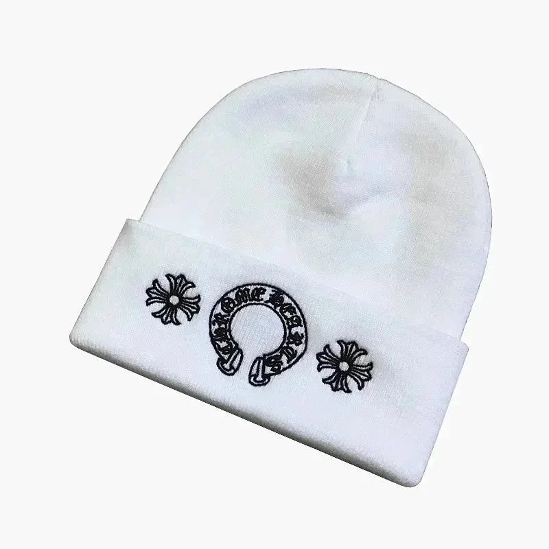 Chrome Hearts Hats Embroidered cross-motif beanie image 3