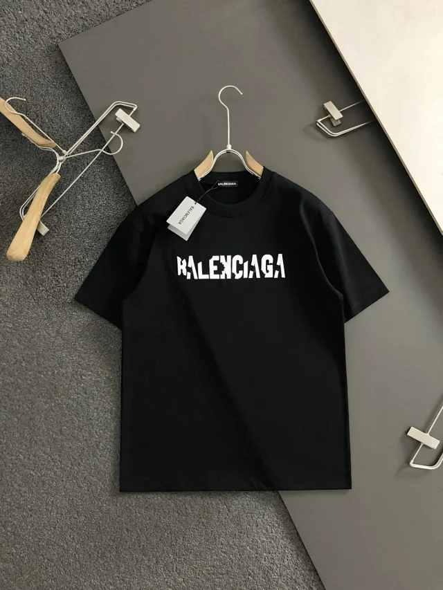 Balenciaga T-Shirts Short-Sleeve Logo Print product detail image 12