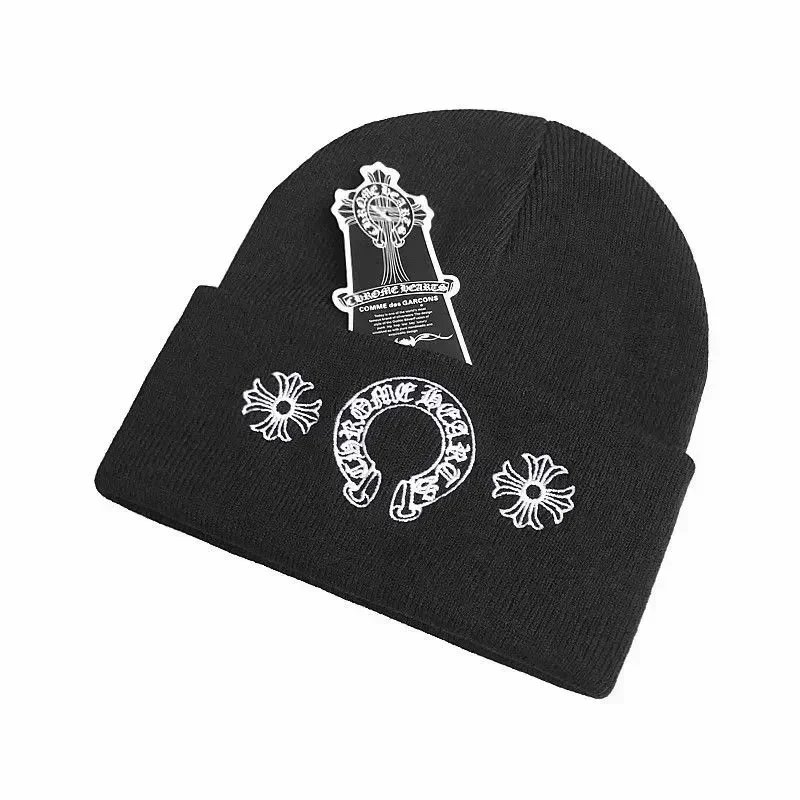 Chrome Hearts Hats Embroidered cross-motif beanie image 2