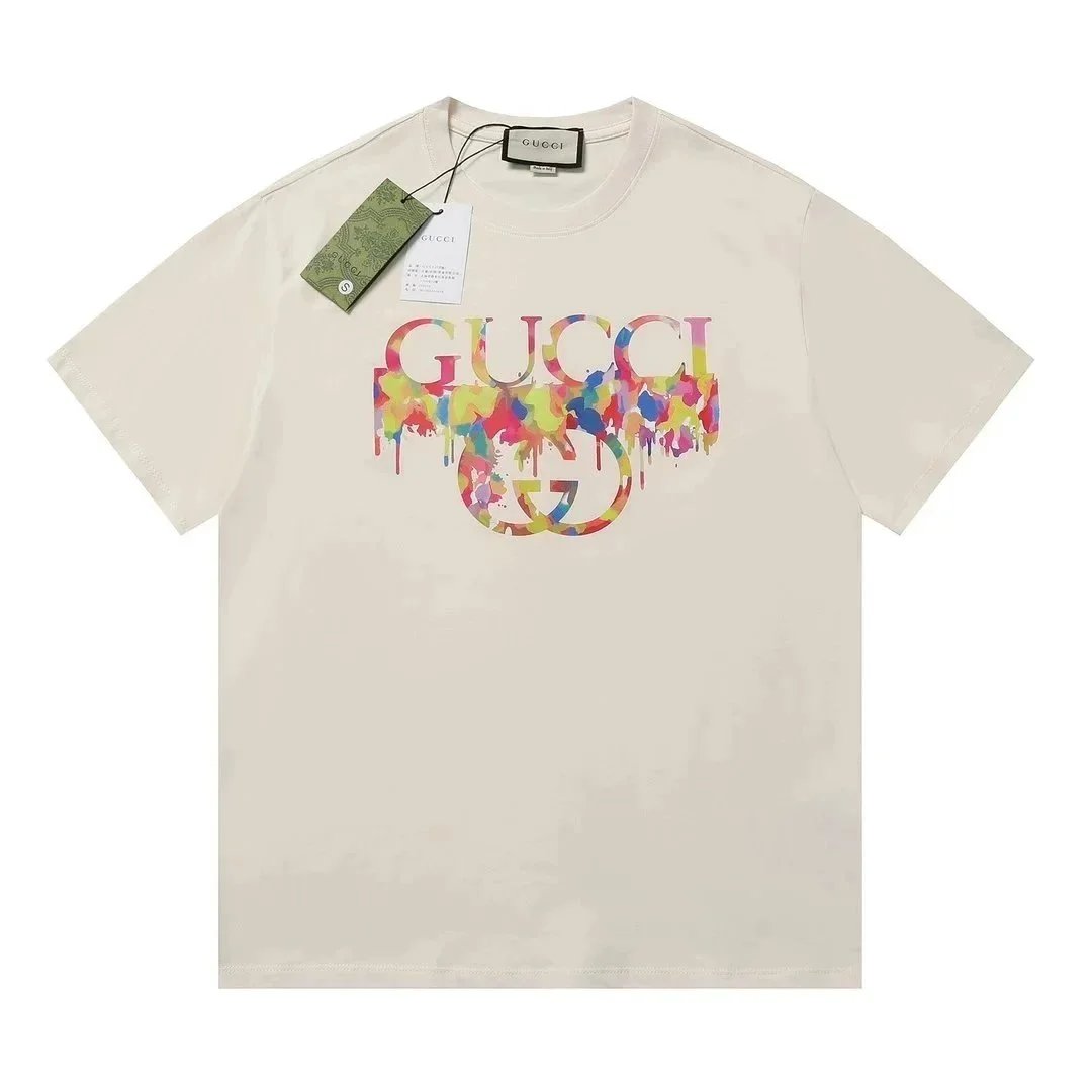 Gucci T-Shirts Short-Sleeve Logo Graphic image 4