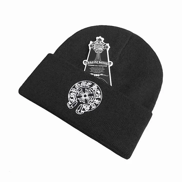 Chrome Hearts Hats Embroidered cross-motif beanie product detail image 6